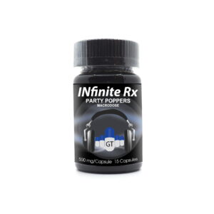 INfinite Rx Party Poppers Macrodosing Mushrooms Capsules Golden Teachers