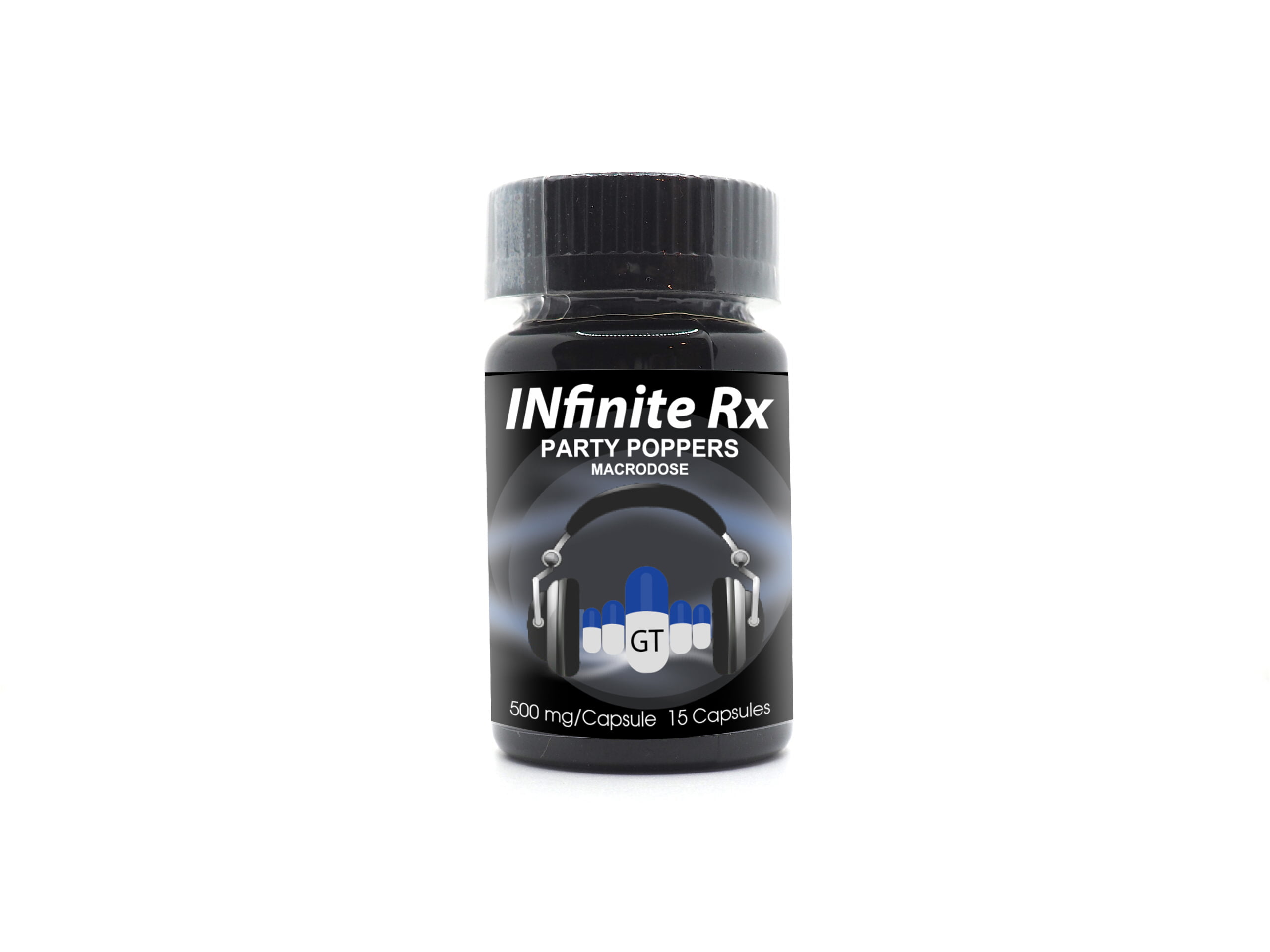 INfinite Rx Party Poppers Macrodosing Mushrooms Capsules Golden Teachers