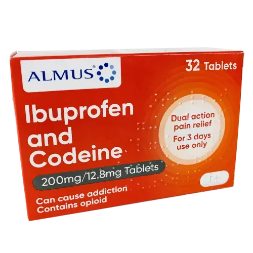 almus ibuprofen codeine 32 tablets 611680185326