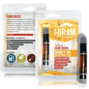 1 Gram BC Vapes – Honey Oil Vape Carts